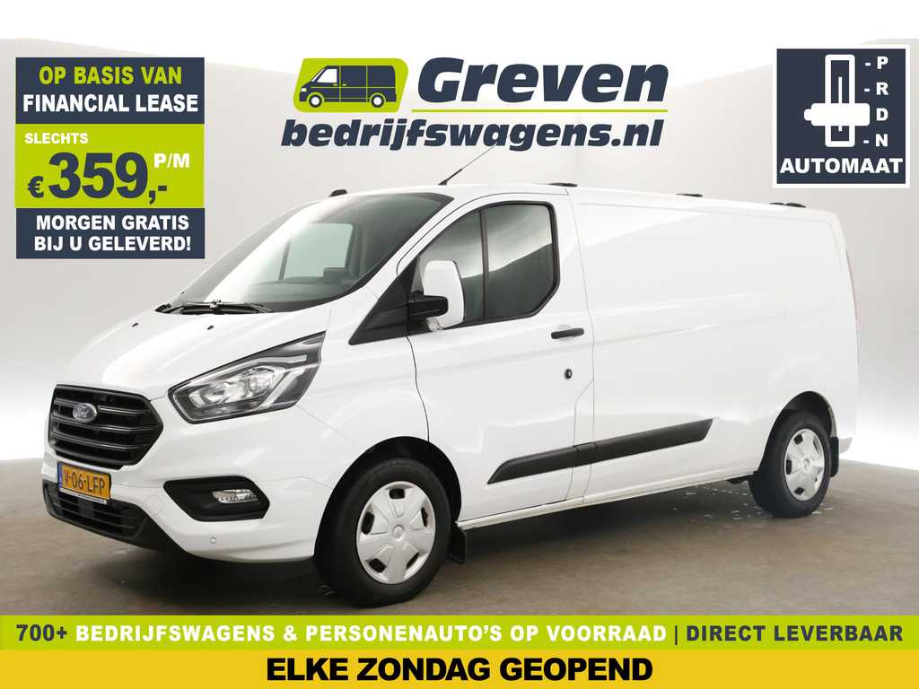 Ford Transit Custom 300 2.0 TDCI L2H1 Automaat Airco Camera Cruise Carplay Trekhaak LED PDC 3 Persoons Stoelverw.