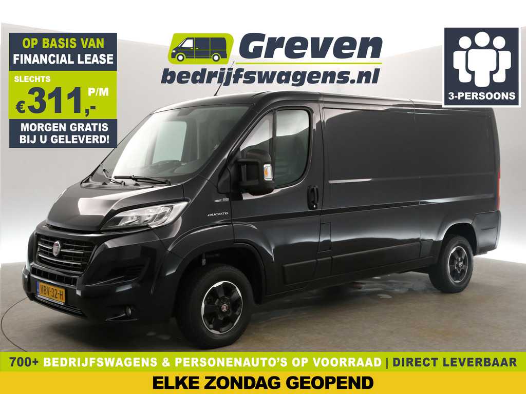 Fiat Ducato 2.3 MultiJet L2H1 Airco Cruise Camera Navigatie PDC 3 Persoons 15"LMV Elektrpakket Trekhaak
