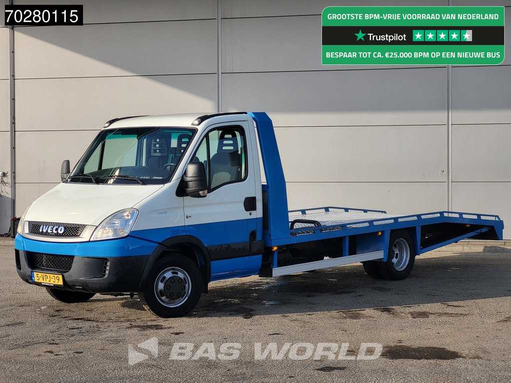 Iveco Daily 40C17 3.0L Autotransporter Luchtvering 3,5t Trekhaak Airco Oprijwagen Cartransporter Airco Trekhaak