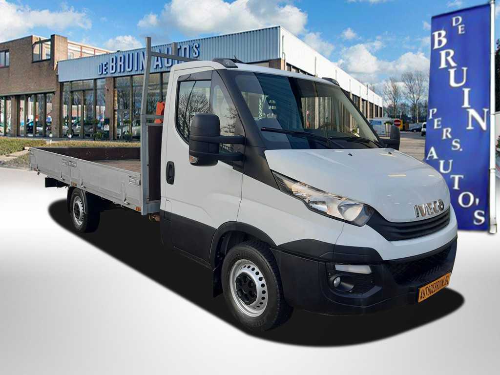 Iveco Daily 35S14  Airco Kraan Trekhaak 3500 Kg 136pk Open laadbak 4.25 lang