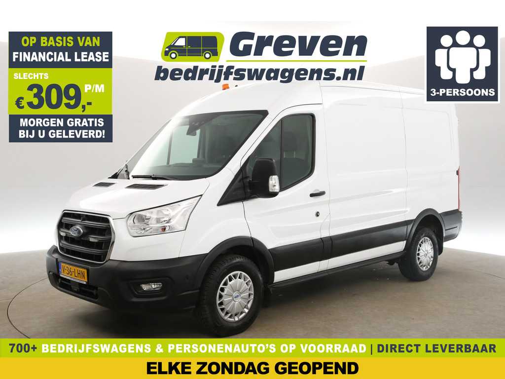 Ford Transit 350 2.0 TDCI L2H2 Trend Airco Cruise Camera Carplay LED 3 Persoons PDC Elektrpakket