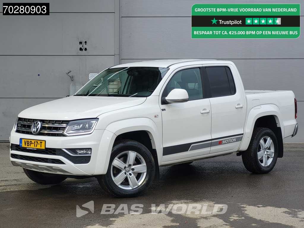 Volkswagen Amarok 3.0 TDI V6 4motion Automaat 204PK Trekhaak LED Parkeersensoren Airco Cruise Carplay Euro6 4wd Allrad 1m3 Airco Dubbel cabine Trekhaak Cruise control