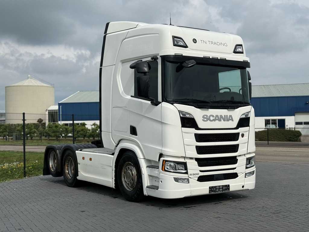 Scania R500 VOL SPOILER, VOLLUCHT, RETARDER, LEER, LED, 3.15WB.