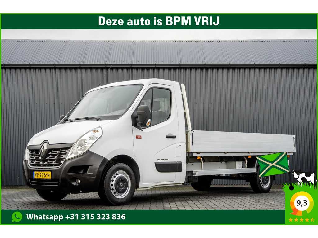Renault Master 2.3 dCi Open laadbak | 164 PK | 3.90M laadlengte | Cruise | Airco | Trekhaak