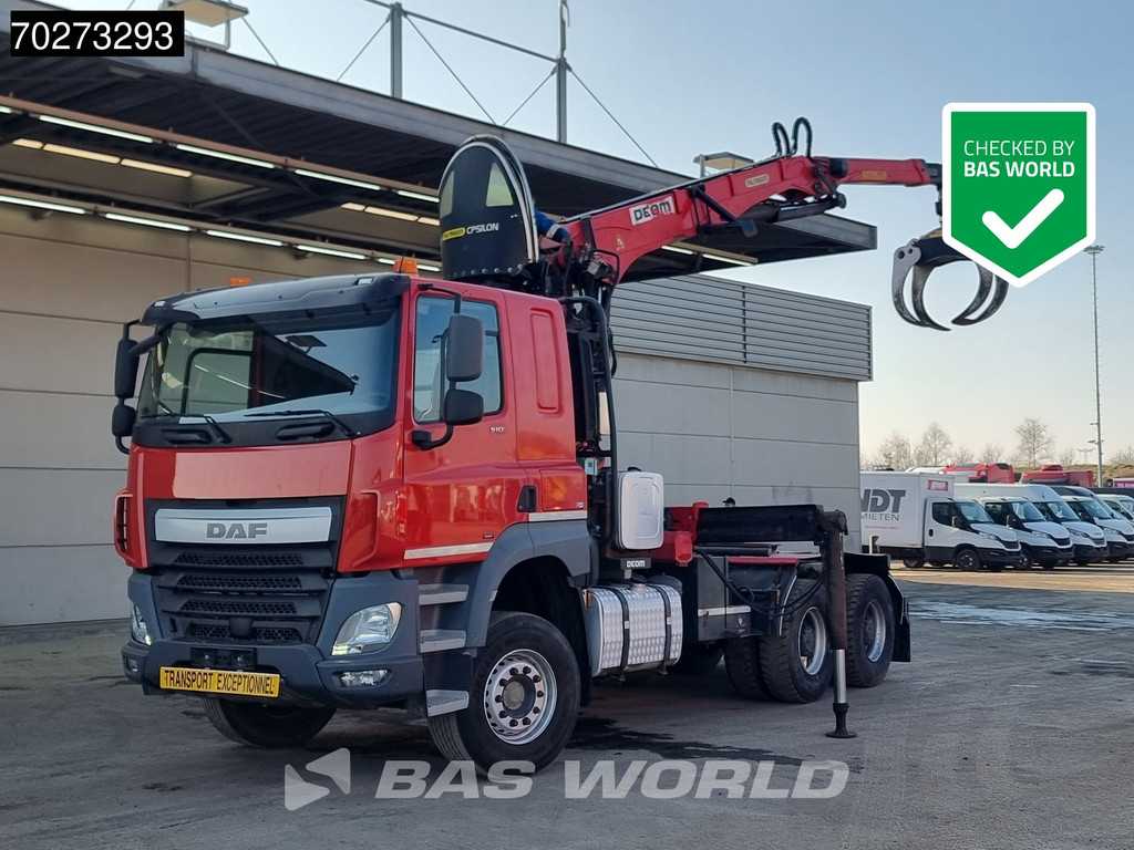 DAF CF 510 6X4 Retarder Big-Axle Holz Kran Palfinger Epsilon S260L82