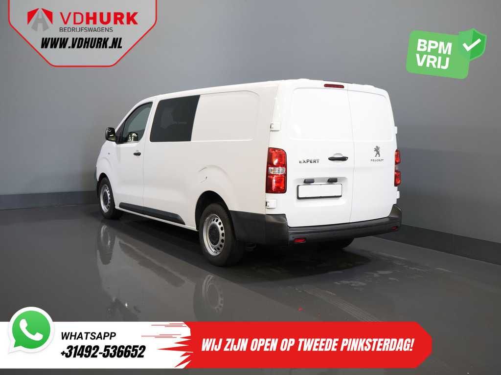 Peugeot Expert 2.0 HDI 125 pk L3 Dubbel Cabine BPM VRIJ! DC NL Auto/ 6 Pers./ Cruise/ PDC