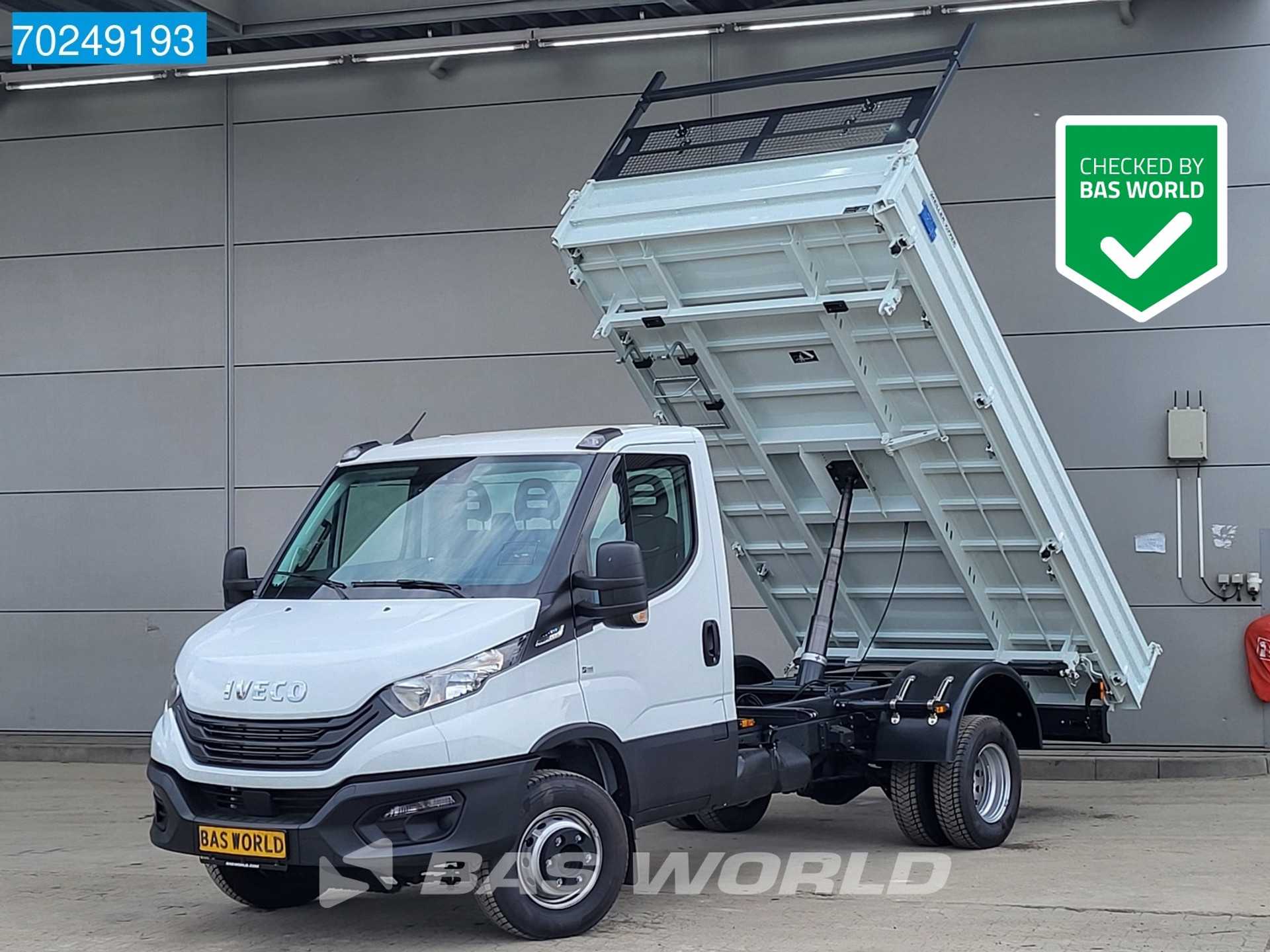 Iveco Daily 72C21 3 Zijdige Kipper Automaat Dubbel Cabine 3500kg trekhaak Airco Tipper Benne Kieper Airco Trekhaak Cruise control