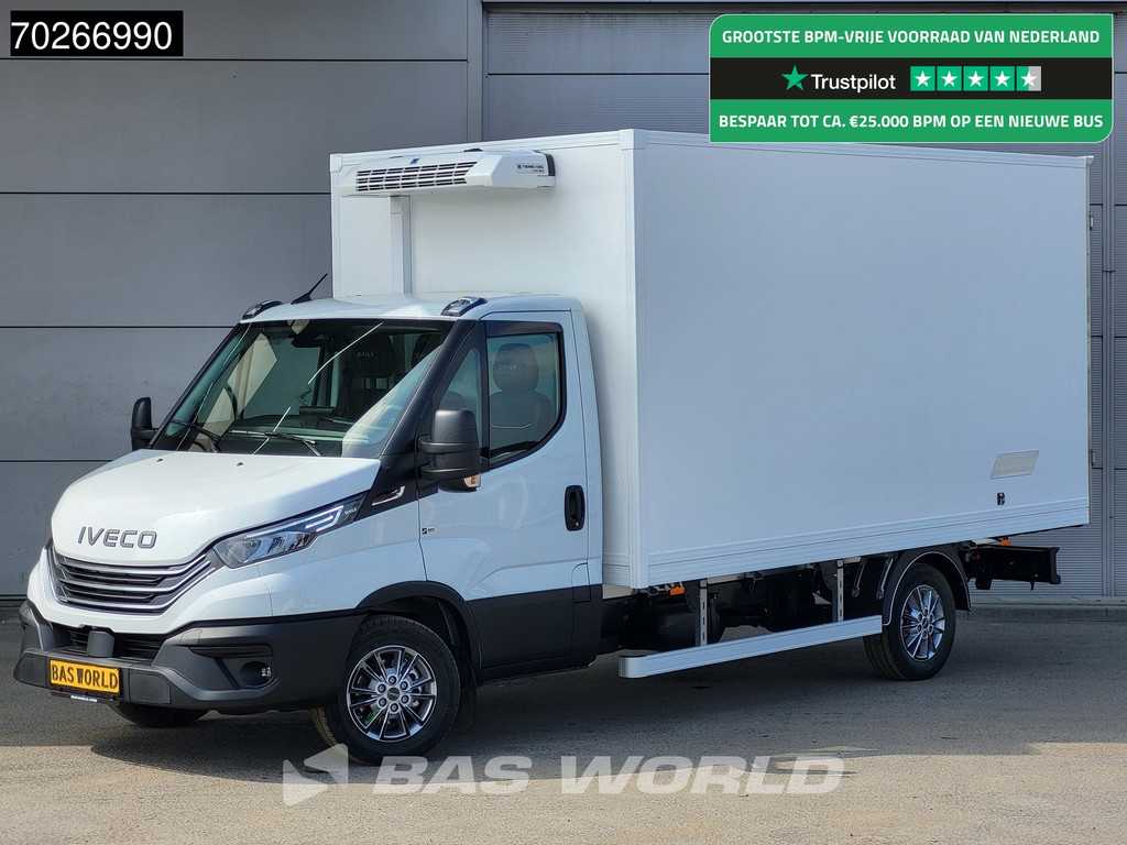 Iveco Daily 35S18 3.0L Koelwagen Achterdeuren Vriezer Thermoking V-200 MAX 220V stekker -18 LED Navi Airco ACC Koel Koeler Kühler Kühlwagen Kühlkoffer Vries Frigo 16m3 Airco