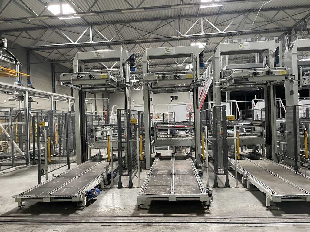 Sorma PAL 108D palletiseerder met kettingtransporteur