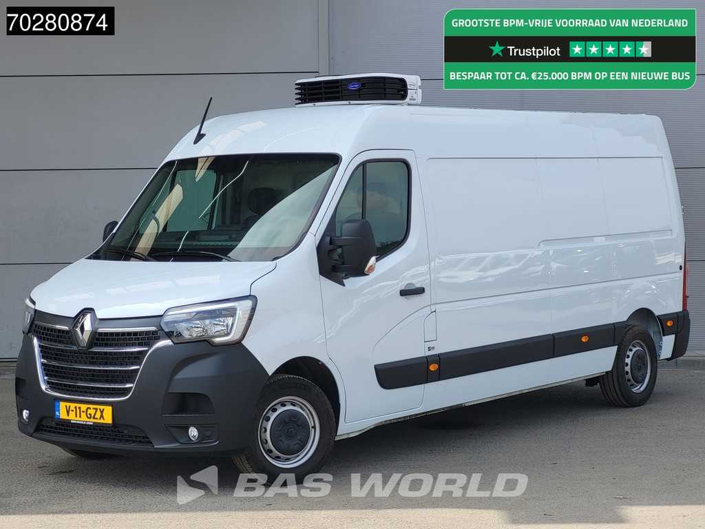 Renault Master 135PK Koelwagen Vrieswagen Carrier Xarios 200 -18 LED Airco Cruise Euro6 Koel Koeler Kühl Kühlwagen Vries Vriezer Frigo 9m3 Airco Cruise control