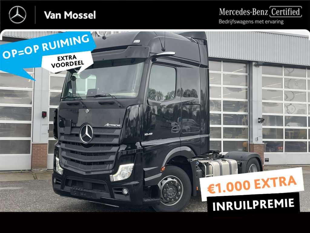 Mercedes-Benz Actros 1848 LS Big Space Standairco, standverwarming .