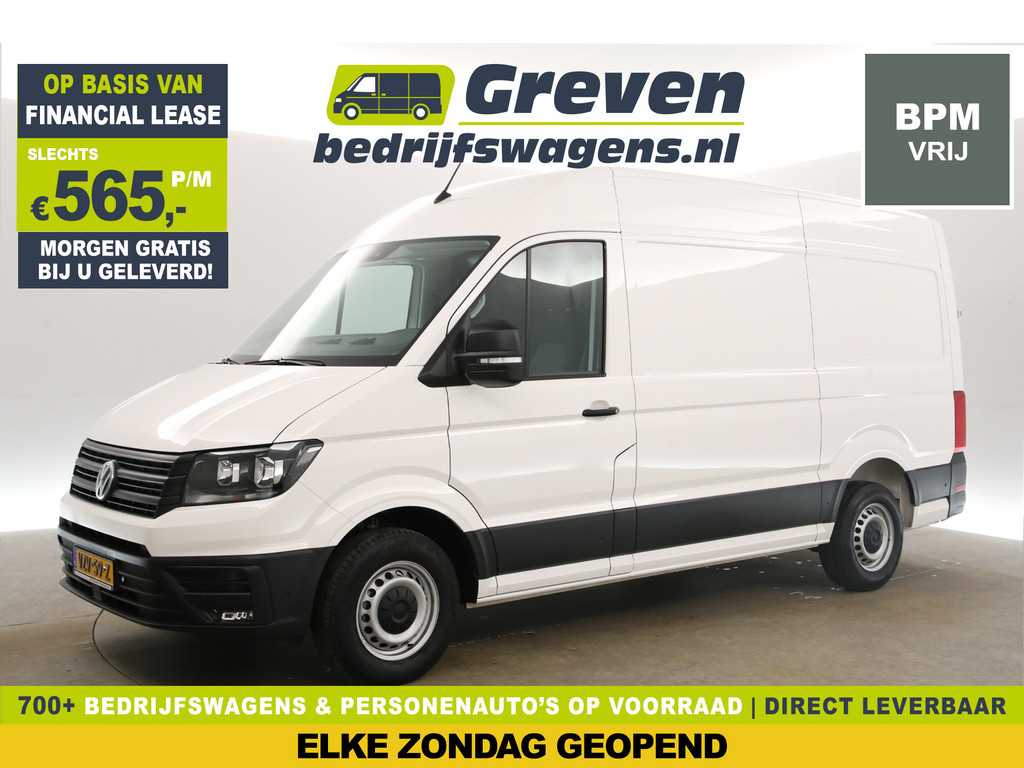 Volkswagen Crafter 30 2.0 TDI L3H3 | BPM Vrij | 3000KG Trekgew. 140PK Airco Cruise Carplay Navi PDC 3 Persoons Elektrpakket