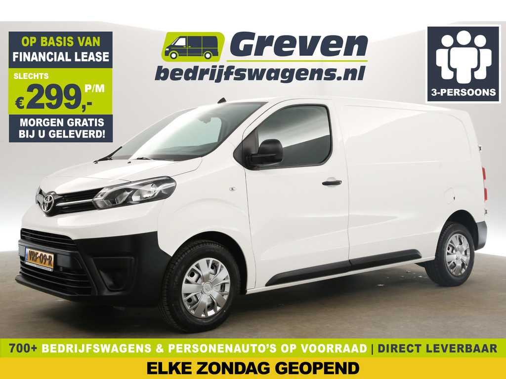 Toyota ProAce 2.0 D-4D L1H1 145PK Airco Cruise Carplay 3 Persoons Elektrpakket Schuifdeur