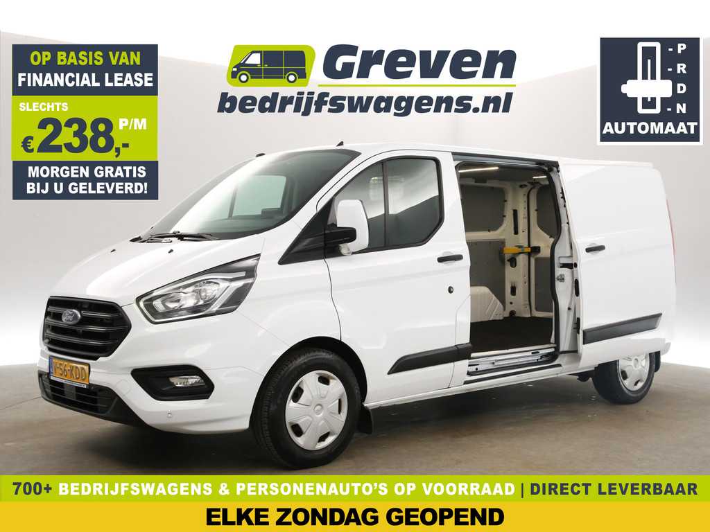 Ford Transit Custom 340 2.0 TDCI L2H1 130PK Automaat Airco Cruise Carplay 2xSchuifdeur Navi PDC 3 Pers Elektrpakket