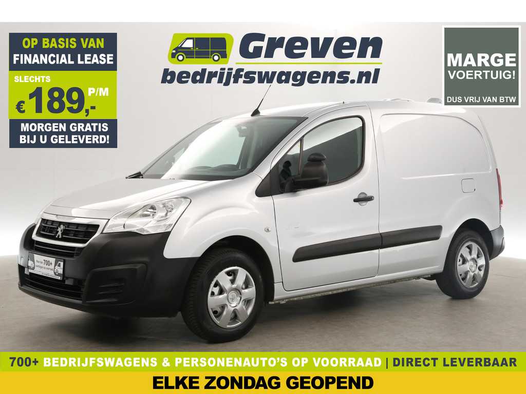 Peugeot Partner 122 1.6 BlueHDi 75 L1H1 Marge Airco Cruise Carplay Navigatie Parkeersensoren Schuifdeur Elektrpakket