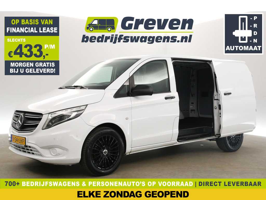 Mercedes-Benz Vito 114 CDI Lang Automaat Camera Carplay Cruise Clima LED 2xSchuifdeur Navi Trekhaak Leder 18"LMV Stoelverwarming