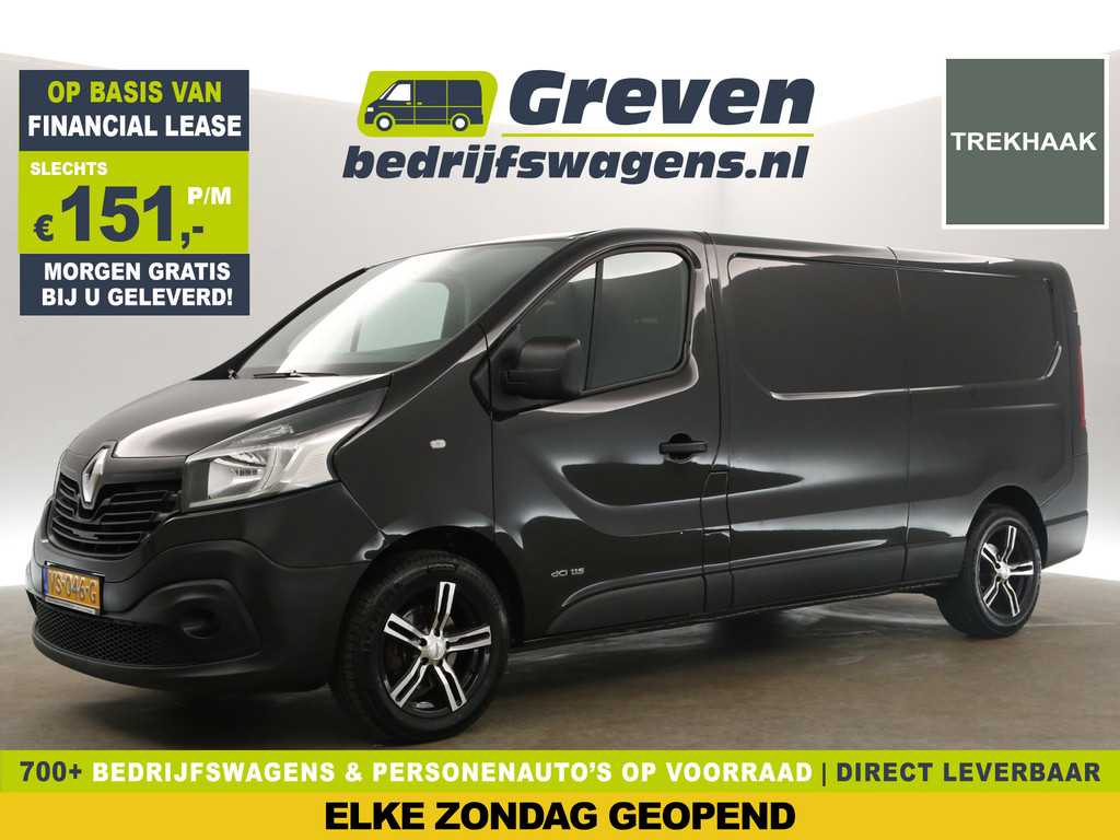 Renault Trafic 1.6 dCi T29 L2H1 Airco Cruise Navigatie Trekhaak 3 Persoons PDC 17"LMV Elektrpakket