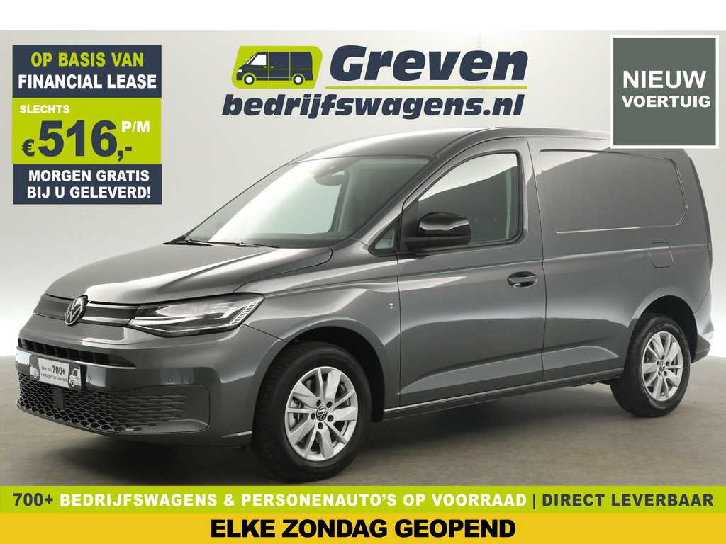 Volkswagen Caddy Cargo 2.0 TDI Style L1H1 | NIEUW | BPM Vrij | DSG Airco Camera Cruise Carplay LED Navi 16"LMV PDC