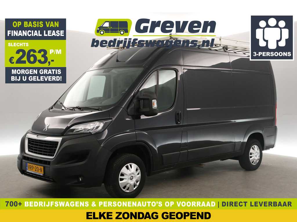 Peugeot Boxer 335 2.0 BlueHDI L2H2 164PK Airco Camera Cruise Navigatie PDC 3 Persoons LED Imperiaal Trekhaak