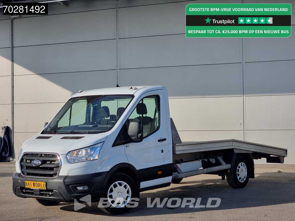Ford Transit 130pk Autotransporter Airco Cruise Lier Euro6 Oprijwagen Cartransporter Airco Cruise control