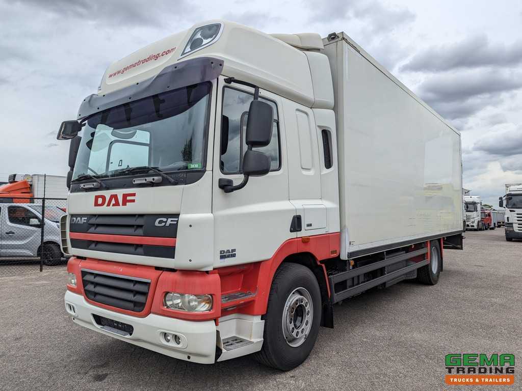 DAF CF85.410 4x2 Spacecab Euro5 - Geïsoleerde bak 7.6m - Laadklep 1500kg - Reservewiel