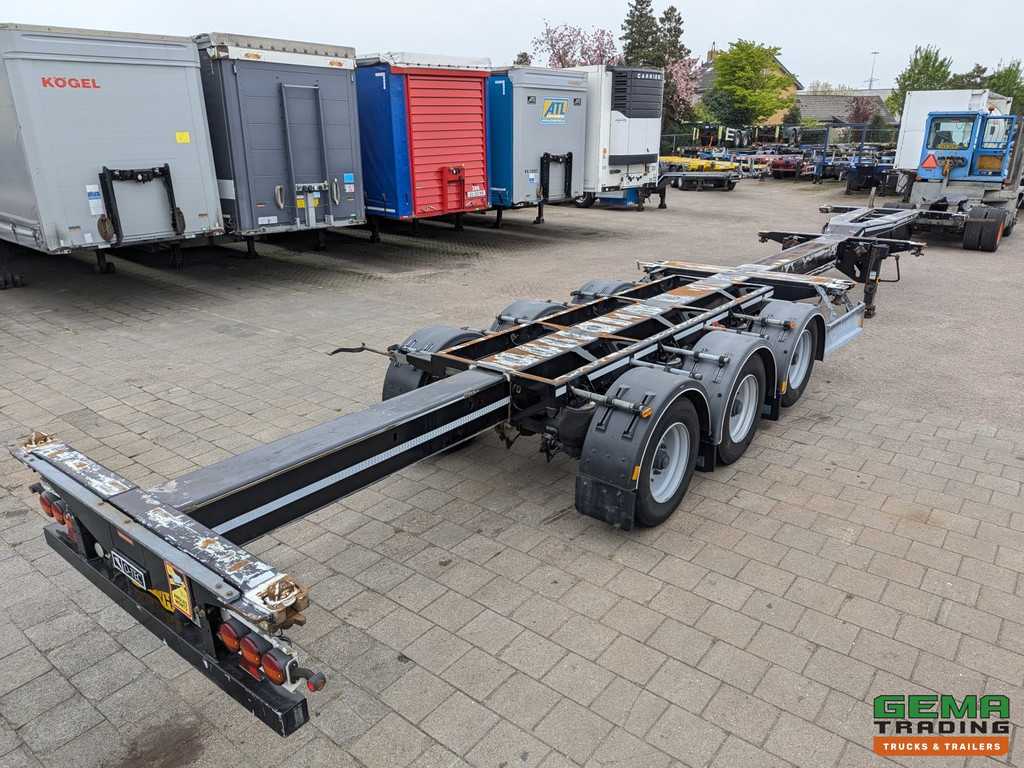 D-Tec FLEXITRAILER 3-Assen BPW - Lift-as - Trommelremmem - Alle aansluitingen