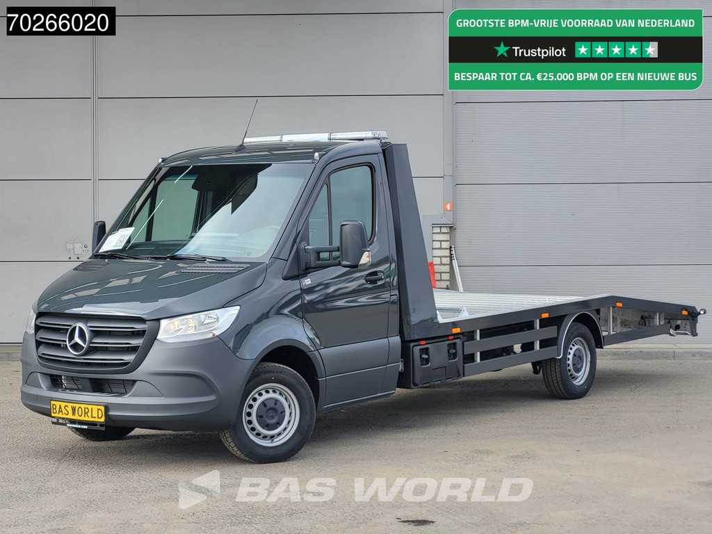 Mercedes Sprinter 317 CDI Automaat Autotransporter Trekhaak Navi Airco Cruise Lier Cartransporter Oprijwagen Airco Trekhaak Cruise control