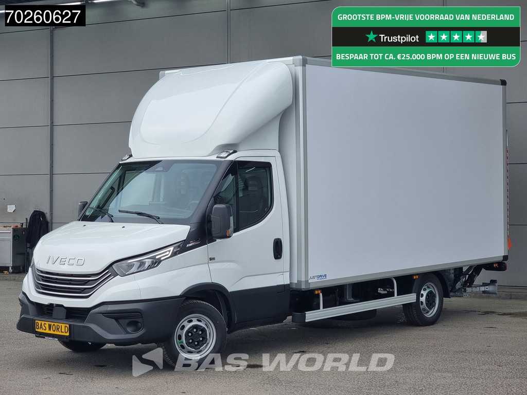 Iveco Daily 35S21 3.0L Automaat NIEUW MODEL Laadklep Zijdeur ACC CarPlay Lat om Lat Bakwagen Meubelbak Koffer 21m3 Airco