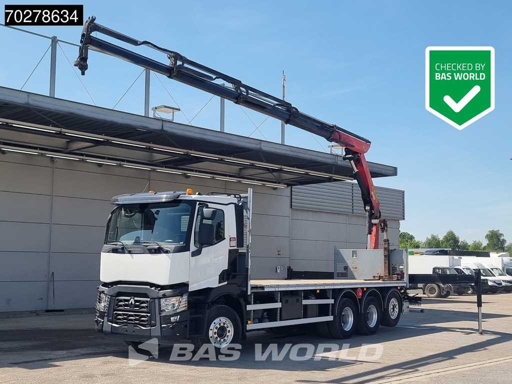 Renault C 480 8X4 Palfinger 24.001 SLD5 Kran Crane Lift-Lenkachse Euro 6