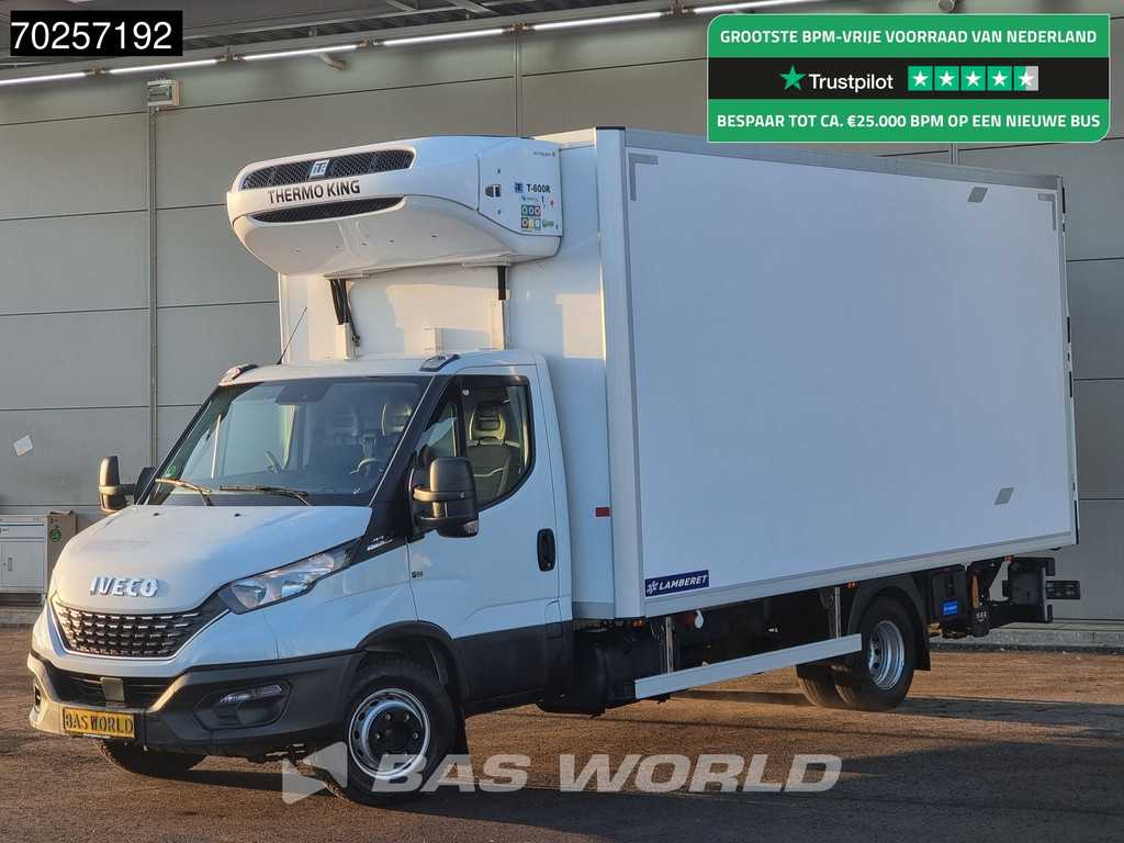 Iveco Daily 72C21 3.0L Koelwagen Laadklep Thermo King T-600R 380V Luchtvering Koelwagen Airco Cruise Camera Koeler Koel Kühlwagen 28m3 Airco Cruise control