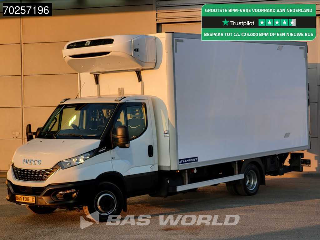 Iveco Daily 72C21 3.0L Koelwagen Laadklep Thermo King T-600R 380V Luchtvering Koelwagen Airco Cruise Camera Koeler Koel Kühlwagen 28m3 Airco Cruise control