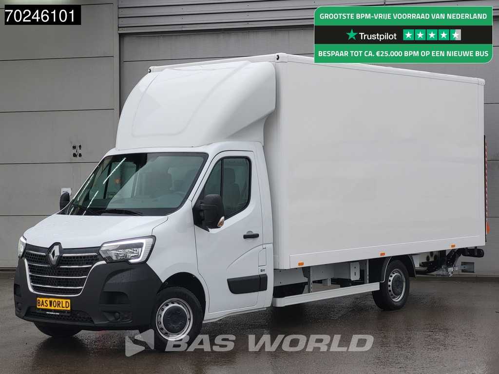 Renault Master 165PK Laadklep Bakwagen XXL 10 Euro Pallets Zijdeur Meubelbak Koffer Gesloten laadbak 24m3 Airco Cruise control