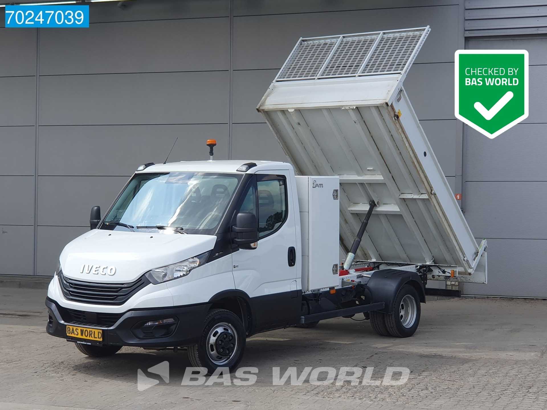 Iveco Daily 35C14 Carte Gris - Kipper met kist 3500kg trekhaak Airco Cruise Tipper Benne Airco Trekhaak Cruise control