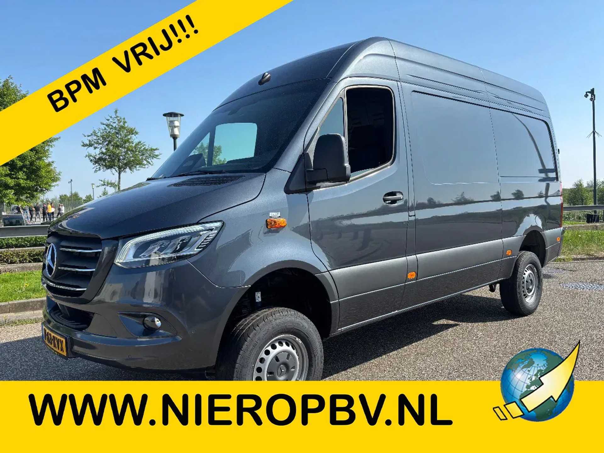 Mercedes-Benz Sprinter 319CDI L2H2 4X4 Automaat Airco Navi Cruisecontrol NIEUW BPM VRIJ