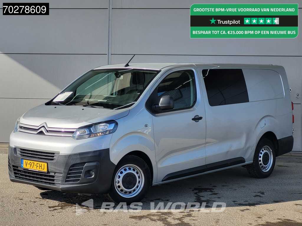Citroën Jumpy 120PK Dubbel Cabine L3H1 Navi Trekhaak Airco Cruise Parkeersensoren DC Doka Mixto L3 3m3 Airco Dubbel cabine Trekhaak Cruise control