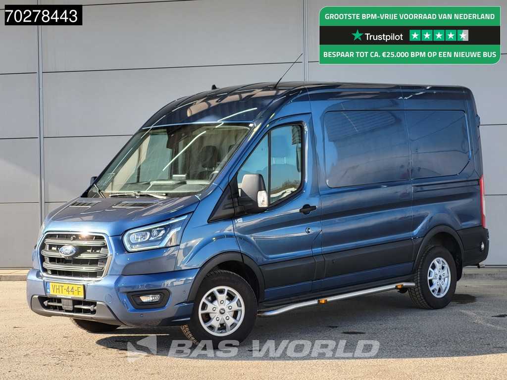 Ford Transit 185pk Automaat L3H2 Limited Edition Xenon Navi Airco Cruise 10'' Scherm Camera Parkeersensoren L3 10m3 Airco Cruise control