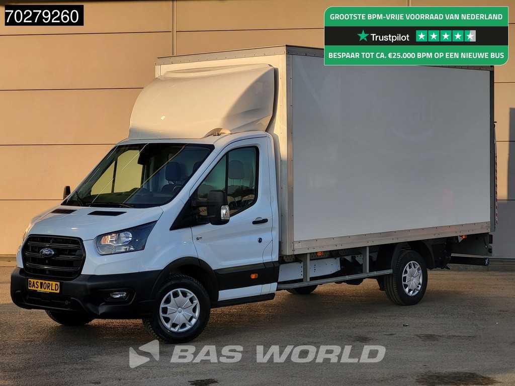 Ford Transit 130pk Laadklep Bakwagen Airco Cruise Euro6 Meubelbak Koffer Airco Cruise control
