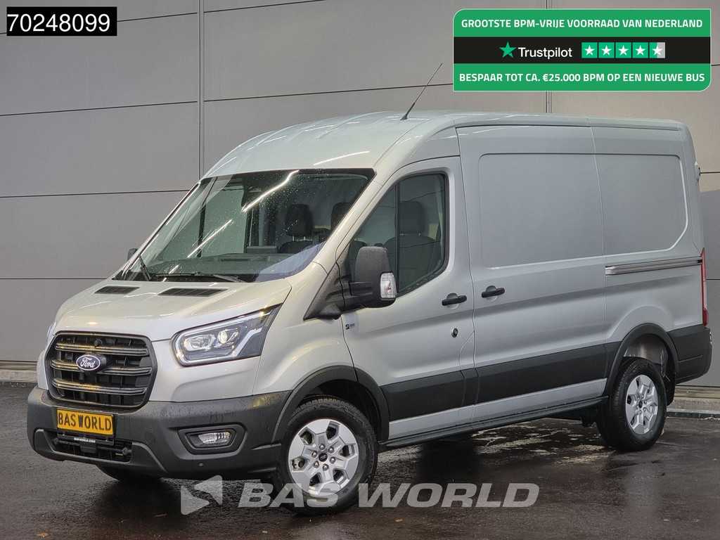 Ford Transit 165pk Automaat Limited Dubbele schuifdeur L2H2 ACC 360camera Navi CarPlay Xenon Camera 10m3 Airco