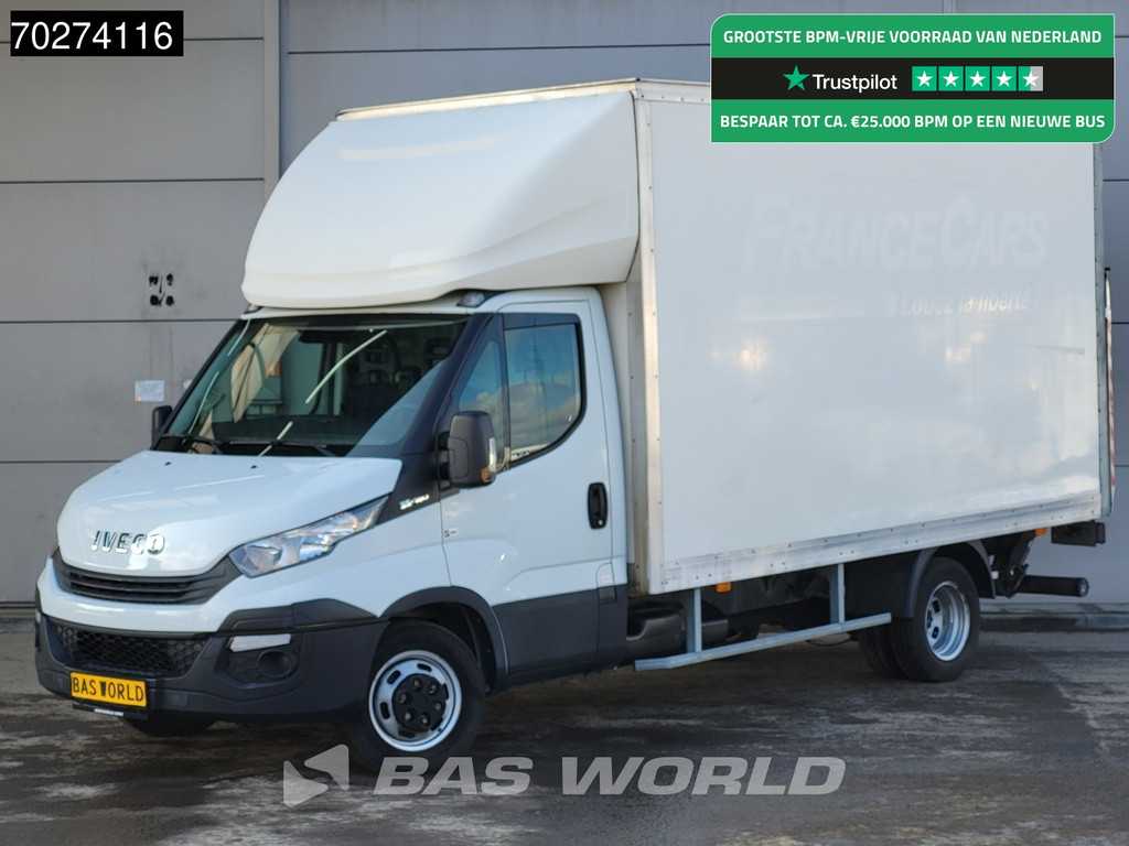 Iveco Daily 35C16 Bakwagen Laadklep Zijdeur Airco Cruise Euro6 Meubelbak Koffer Airco Cruise control