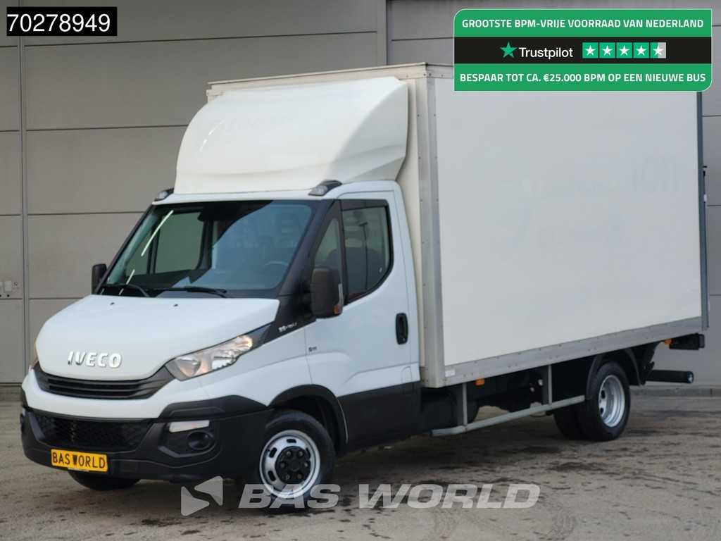 Iveco Daily 35C16 Bakwagen Laadklep Dubbellucht 160PK Airco Cruise Euro6 Meubelbak Koffer 19m3 Airco Cruise control
