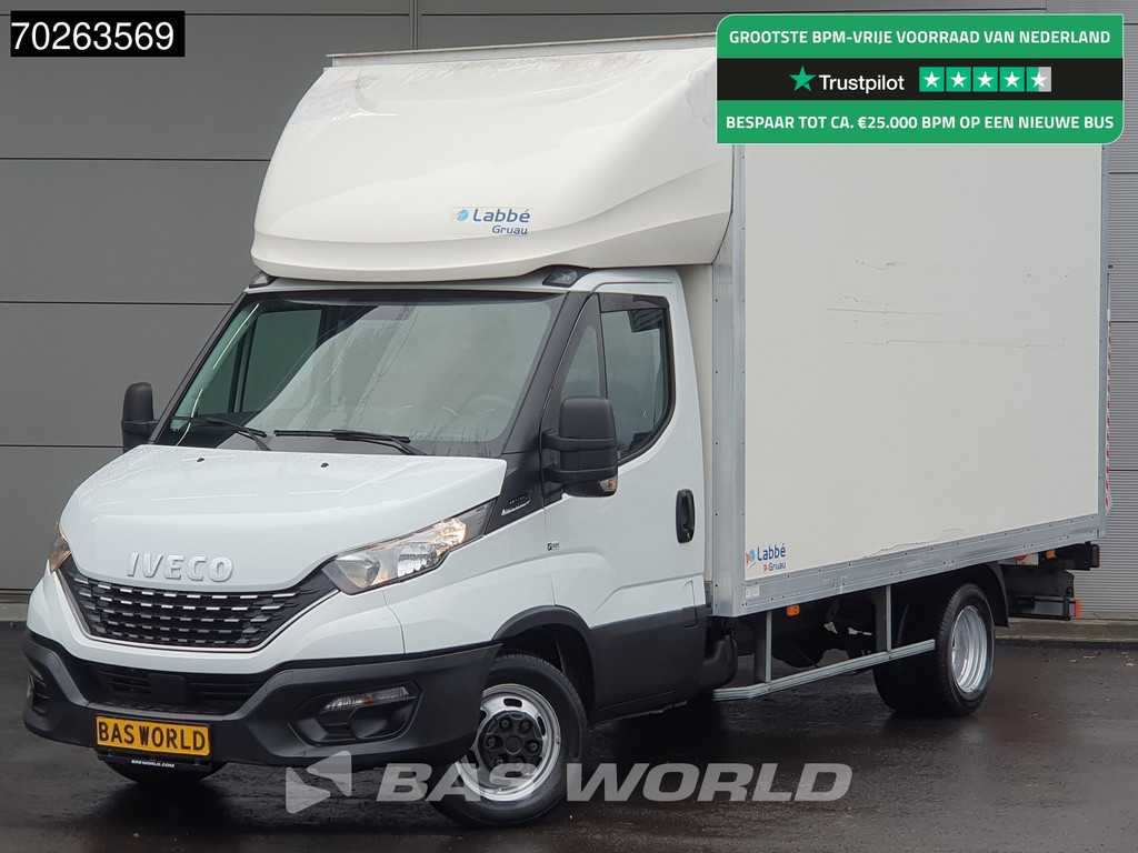 Iveco Daily 35C16 Automaat Laadklep Bakwagen Dubbellucht Airco Cruise Koffer Meubelbak 20m3 Airco Cruise control