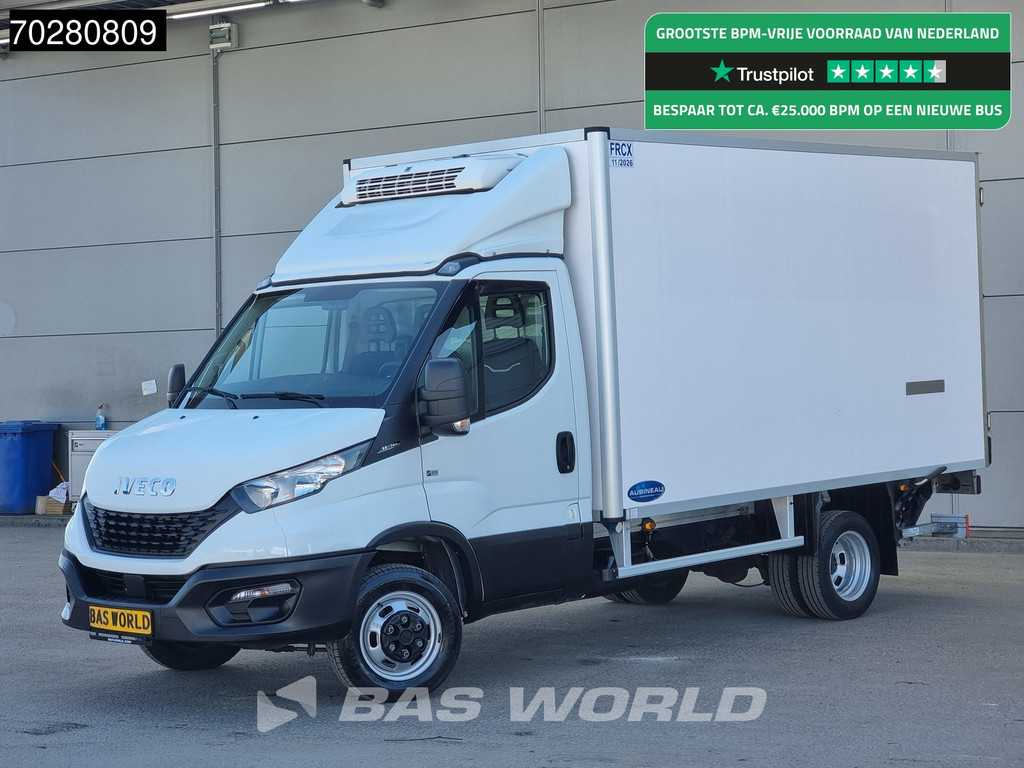 Iveco Daily 35C14 Vriezer Koelwagen Laadklep Zijdeur Dubbellucht Thermo King V-300 MAX Airco Cruise Vries Vriezer Koel Koeler Kühl Kühlwagen Frigo Airco Cruise control