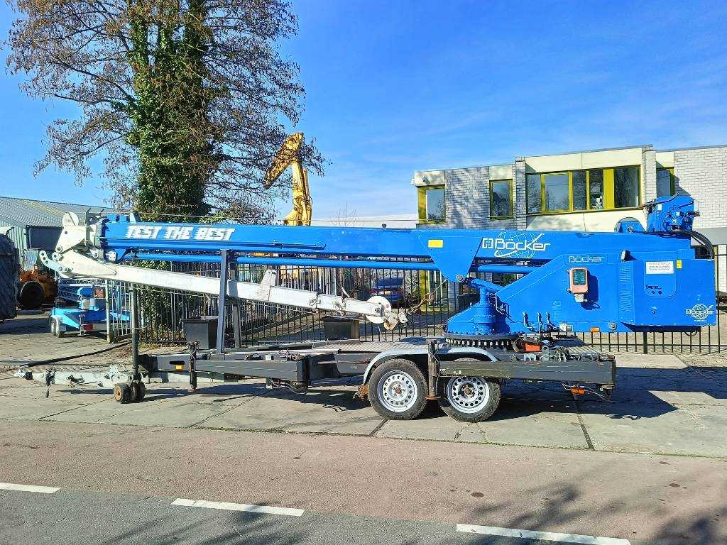 Böcker AHK 30/1400 trailer kraan crane paus klaas 29 m
