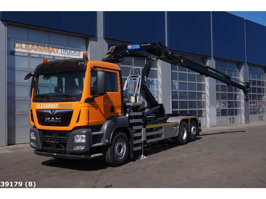 Man TGS 26.420 HMF 21 ton/meter laadkraan