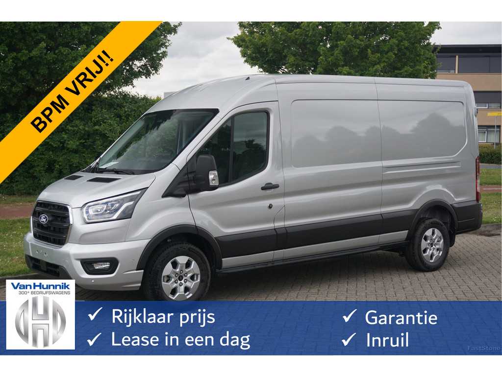 Ford Transit 350L L3H2 Limited AUT-8 165PK BPM VRIJ Navi, Adap. Cruise, 360° Cam, Trekhaak, Xenon!! NR. K918*