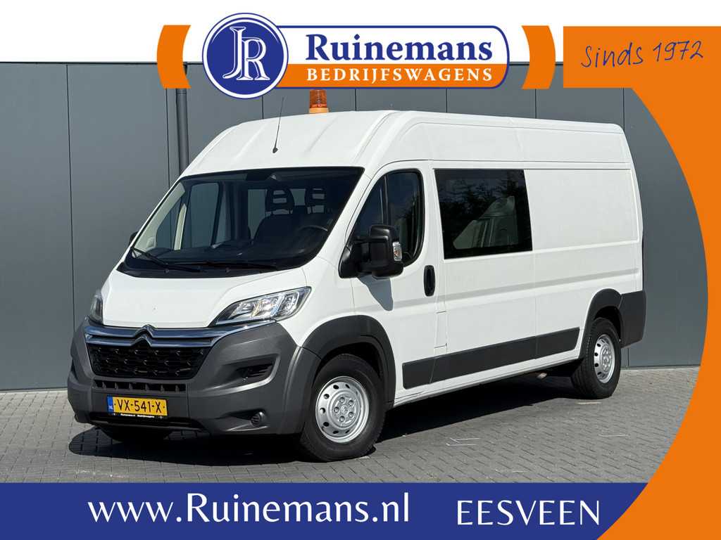 Citroën Jumper 35 2.2 HDI 150 PK / L3H2 MAXI / DUBBELE CABINE 7-PERS / AIRCO / CAMERA / INRICHTING / 3 TONS TREKHAAK