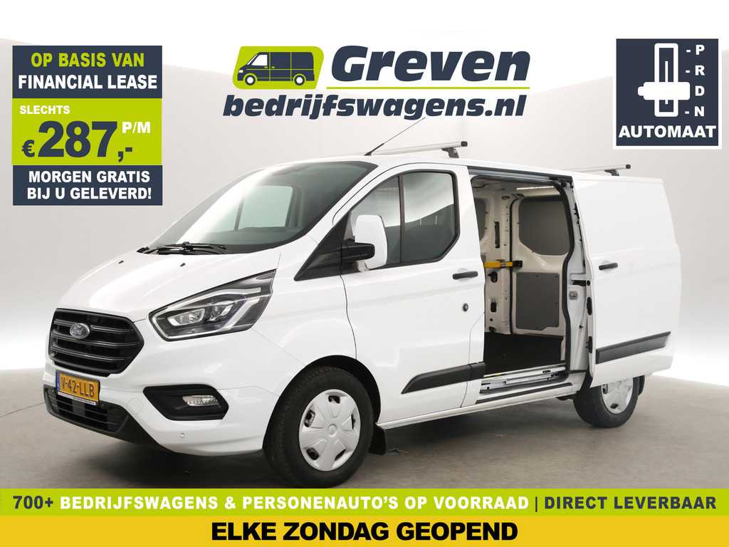 Ford Transit Custom 300 2.0 TDCI L1H1 Automaat 2xSchuifdeur Airco Cruise Trekhaak 3 Persoons PDC Elektrpakket