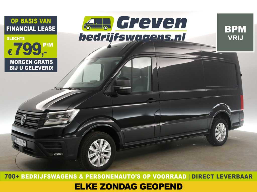 Volkswagen Crafter 2.0 TDI DSG HIGHLINE EXCLUSIVE L3H3 | FACELIFT MODEL | BPM VRIJ | NIEUW 3000KG TREKHAAK VIRTUAL ADAPTIVE CRUISE LED 140PK CARPLAY 17"LMV