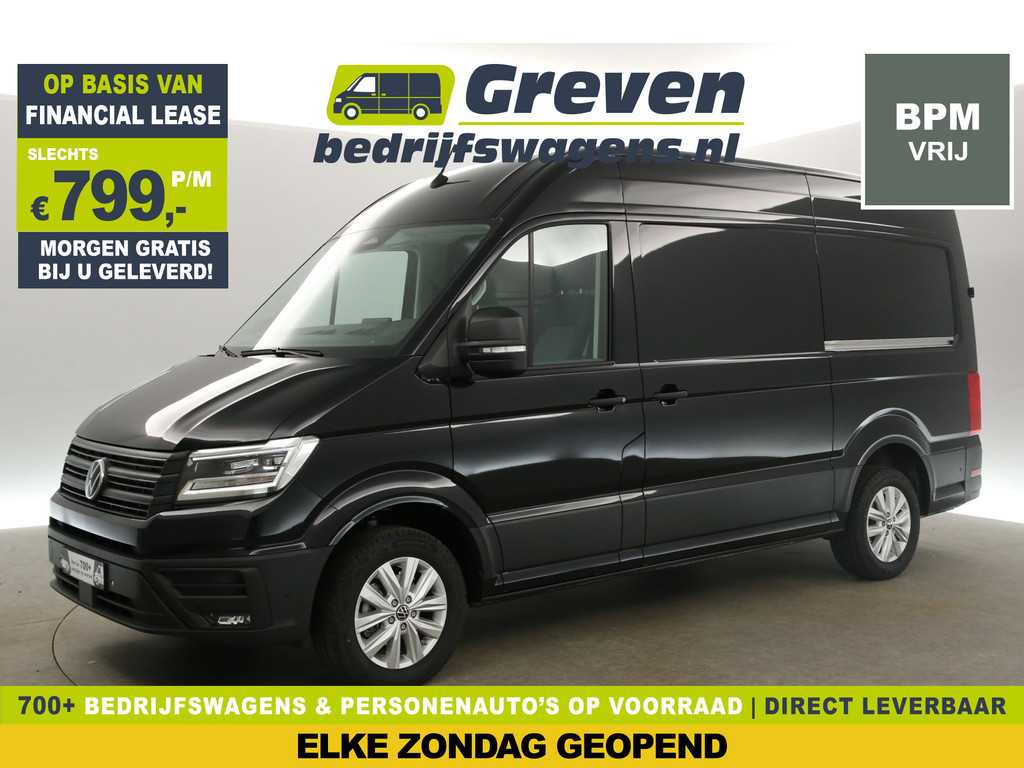 Volkswagen Crafter 2.0 TDI DSG HIGHLINE EXCLUSIVE L3H3 | FACELIFT MODEL | BPM VRIJ | NIEUW 3000KG TREKHAAK VIRTUAL ADAPTIVE CRUISE LED 140PK CARPLAY 17"LMV