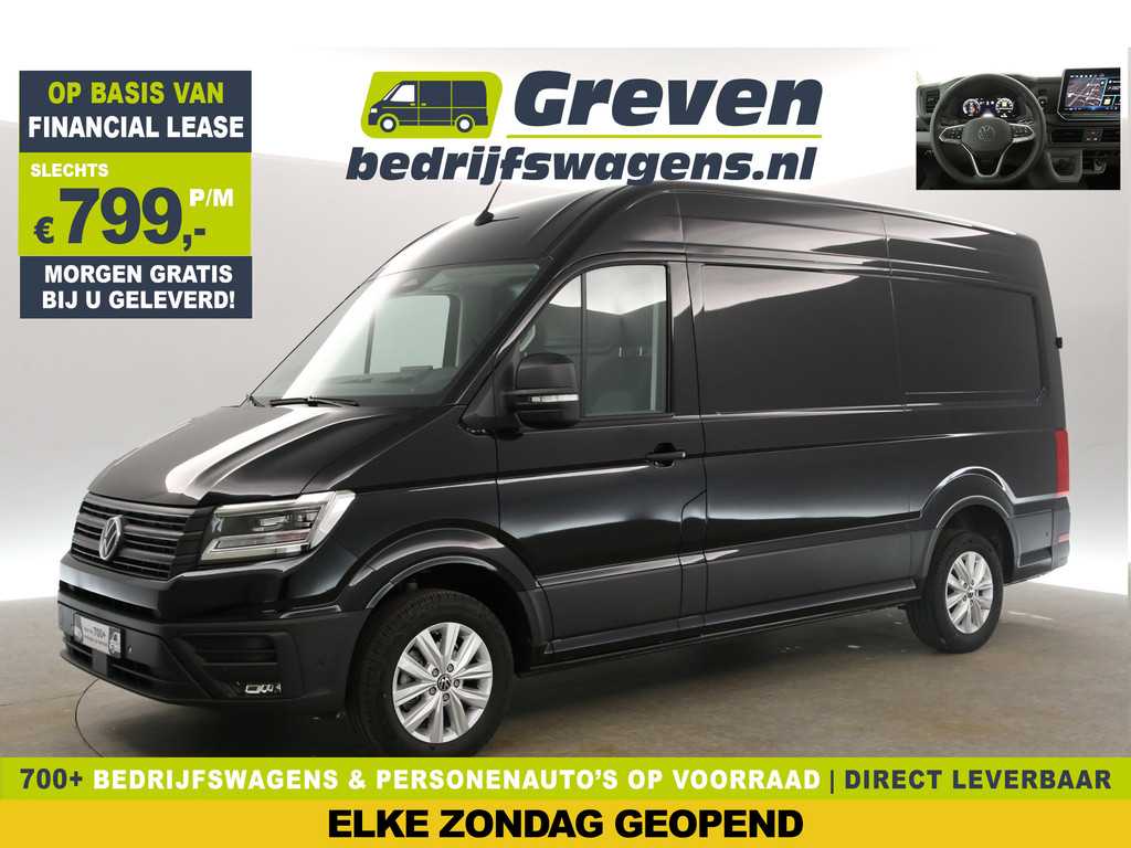 Volkswagen Crafter 2.0 TDI DSG HIGHLINE EXCLUSIVE L3H3 | FACELIFT MODEL | BPM VRIJ | NIEUW 3000KG TREKHAAK VIRTUAL ADAPTIVE CRUISE LED 140PK CARPLAY 17"LMV